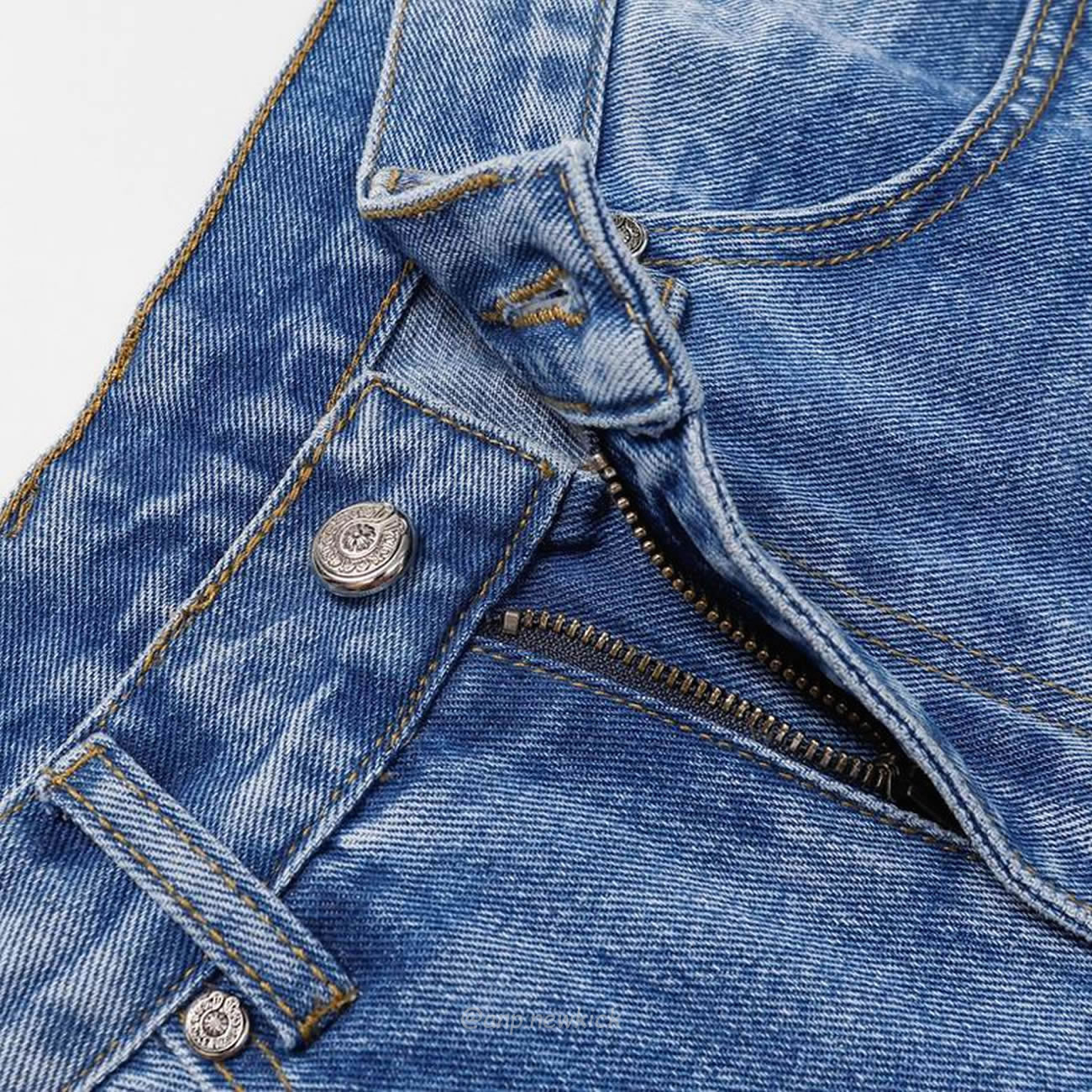 Chrome Hearts Blue Speckle Jeans Cross (7) - www.newkick.org